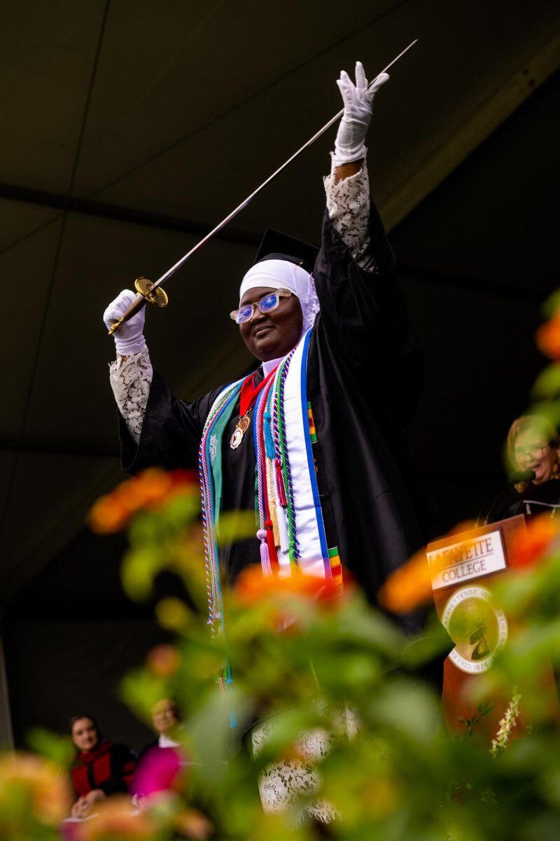 Fatimata Cham as the speaker at Lafayette College's graduation.